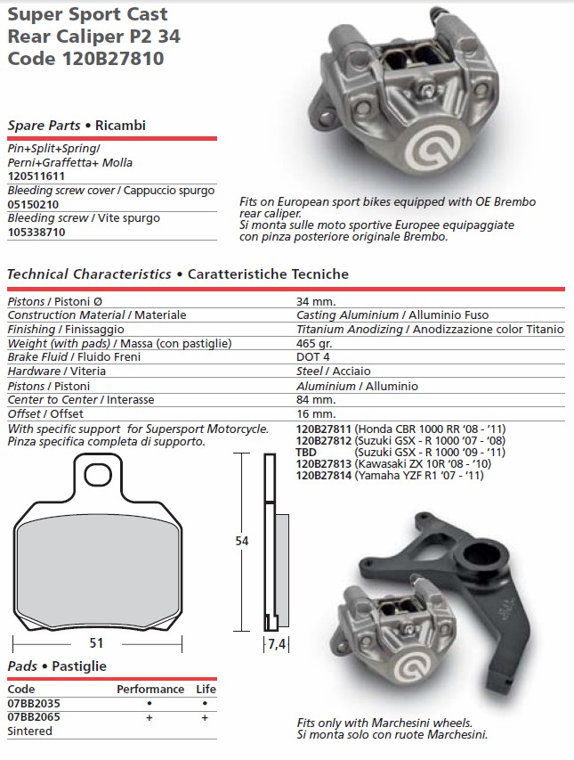 Brembo HP Calipers Brembo Monobloc M4 GP4RX Calipers FREE EXPRESS SHIPPING